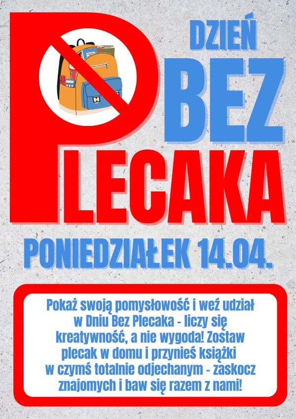 dzien bez plecaka