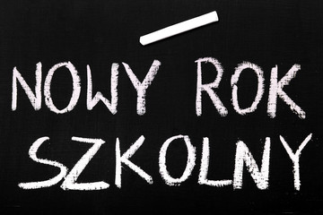 nowy rok szkolny