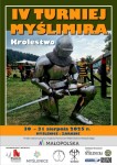 IV TURNIEJ MYŚLIMIRA, plakat, sierpień 2025, 2